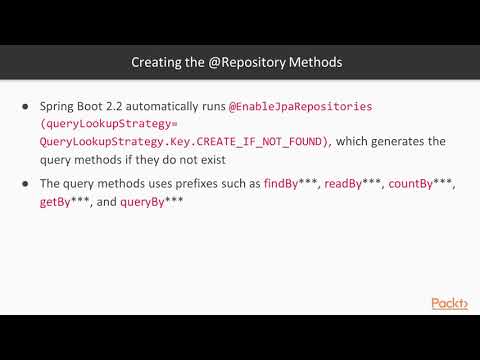 Modern Java Web Application Spring Boot 2x Spring Data JPA 2 2 Layer PostgreSQL11 |packtpub com