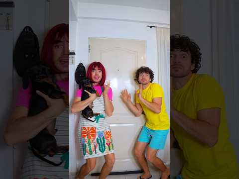 QUIEN EESSS??? 😱😱🚪 #perrosalchicha