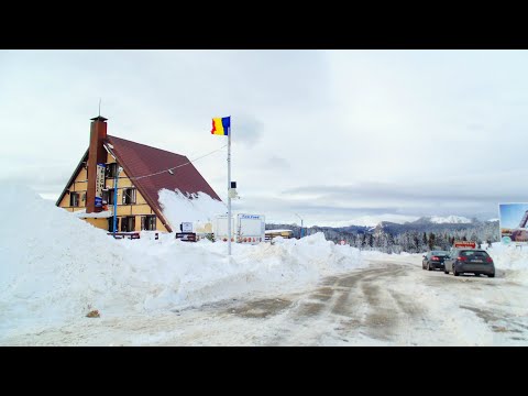 Romania.  Muntii Bucegi.  Transbucegi - Cabana Dichiu 1600m. Decembrie 2018