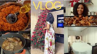 My In-laws Are Coming Over, And I Have To Impress Them!! |Smokey Jollof Rice| New Year Feasthaton.