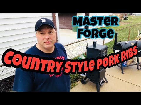 Country Style Pork Ribs on the Master Forge Smoker