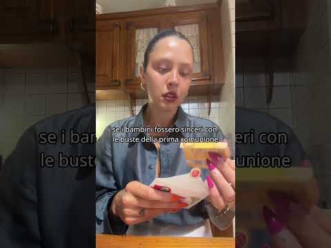 Se i bambini fossero sinceri durante l’apertura delle buste della prima comunione 😂