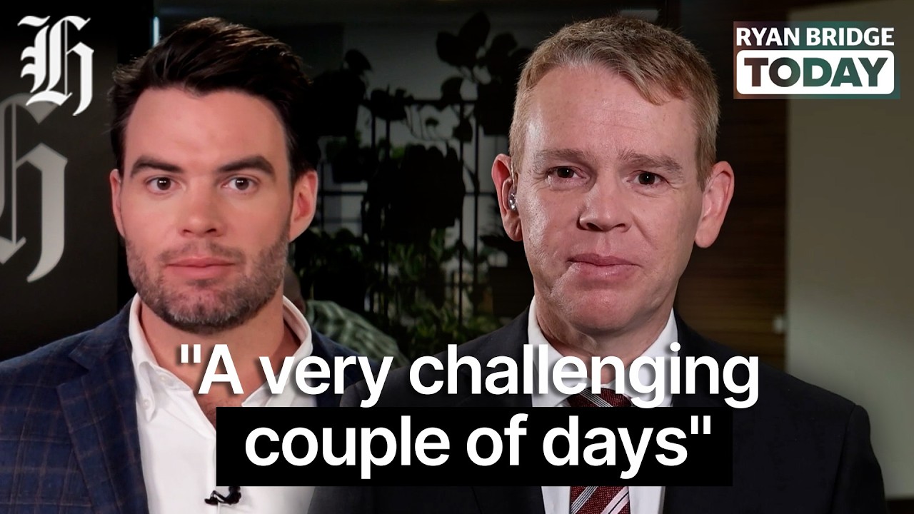 "A very challenging couple of days" Chris Hipkins speaks to Ryan Bridge | Ryan Bridge TODAY