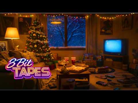 Late Night Gaming 1990 — Cozy Winter Room • Retro Console • Synthwave Memories