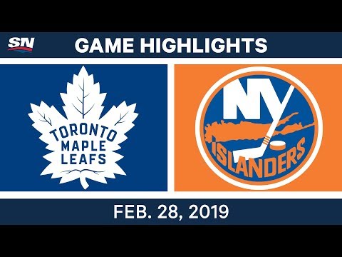 NHL Highlights | Maple Leafs vs. Islanders - Feb 28, 2019