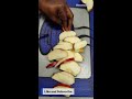 Satisfying Red Apple Peeling And Cutting Asmr