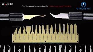 QianLi Dot-Line-Plane Blade Handle Double-ended Clamping for Mobile Phone Repair