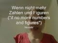 Learn German - poem - Wenn nicht mehr Zahlen ...