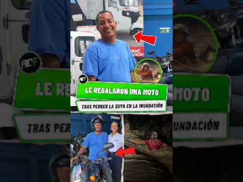 Le Regalaron una Moto al Joven que Perdió la suya en la Inundación de Córdoba. 🥰