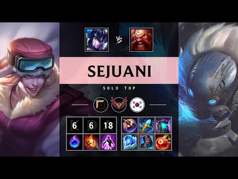 Sejuani Top vs Gragas - KR Grandmaster Patch 25.14