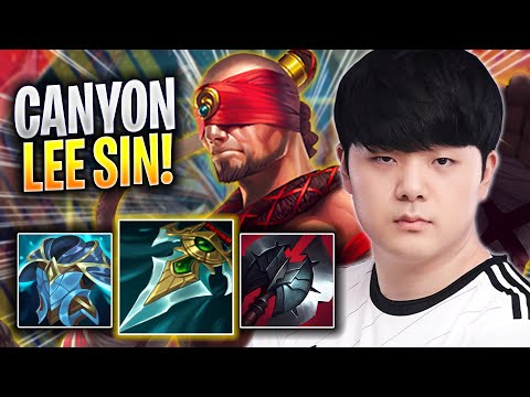 CANYON TRIES NEW LEE SIN BUILD! - DK Canyon Plays Lee Sin JUNGLE vs Wukong! | Season 2023