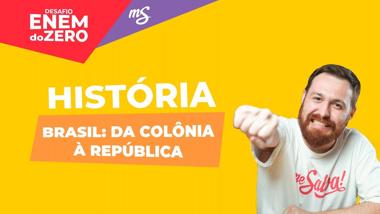 AO VIVO | História - ENEM 2020 | Brasil: da Colônia à República | Desafio ENEM do ZER0 | Me Salva!