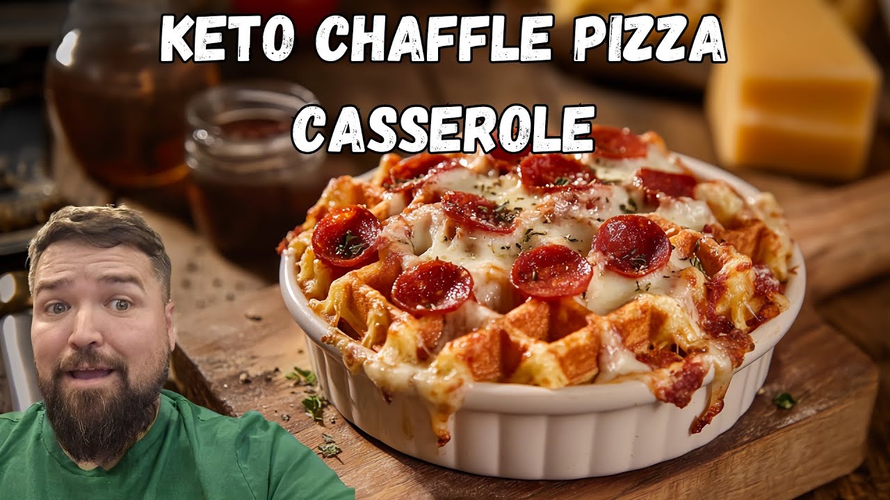 Keto Chaffle Pizza Casserole | Low Carb So GOOD! - Must Try