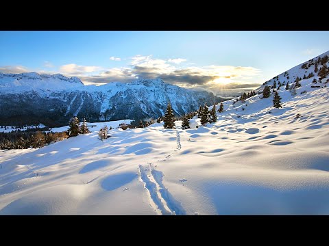 skitour piani del Montasio al tramonto 🌄 alpi Giulie 🏔️