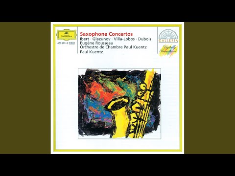 Ibert: Concertino da camera for Alto Saxophone and 11 Instruments: 1. Allegro con moto