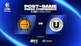 Šiauliai Basketball – U-BT Cluj-Napoca (Press Conference | EuroCup R3)