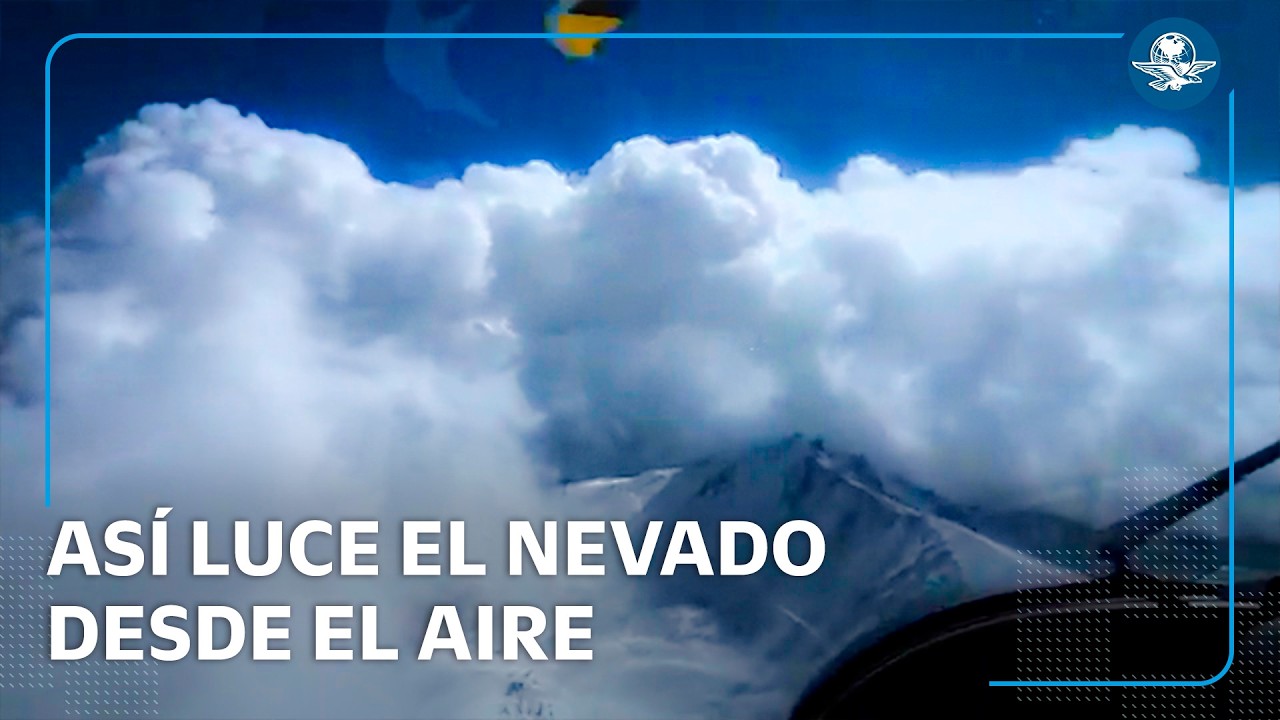 Frente Frío 44 cubre de nieve al Nevado de Toluca; así luce desde el aire