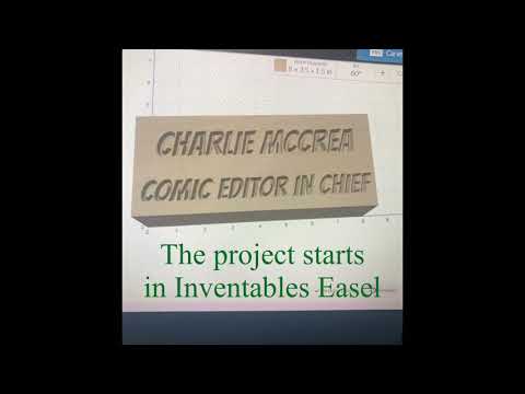 Child’s nameplate on Onefinity CNC