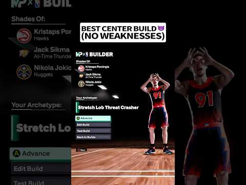 NBA 2K26 No Weakness Center Build with Contact Dunks and Deep Bomber Takeover‼️#nba2k26 #2k26 #2k