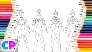 All Ultraman Coloring Pages,Ultraman Max,Ultraman Dyna,Gaia...Ultraman Coloring Pages  Tv