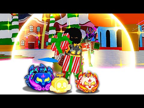 24 Hours Opening Presents in Search of Mythical Fruits in Blox Fruits!