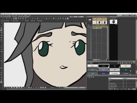 Opentoonz Tutorial 14 Cutout Rigging Using Plastic (Part 2)