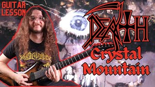 Crystal Mountain - Death Guitar Lesson (with Tabs)