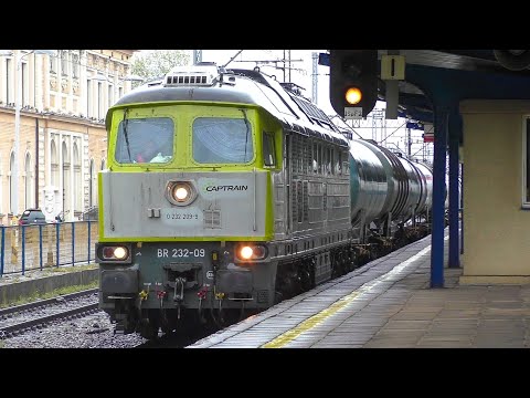 Deszczowy rozruch Ludmiły BR232-09 Captrain | Tarnowskie Góry, 05.05.2021