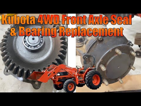 Kubota 4WD Front Axle Seal & Bearing Replacement (L3710)