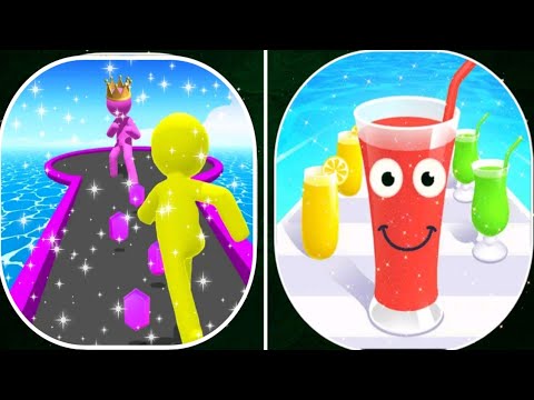 Giant rush vs Juice run ALL LEVEL GAMEPLAY ANDROID IOS walkthrough New level