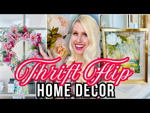 *THRIFT STORE STEALS* FLIPPING THRIFTED FINDS Into STUNNING HOME DECOR!