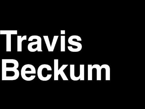 How to Pronounce Travis Beckum New York NY Giants NFL Football Touchdown TD Tackle Hit Yard Run