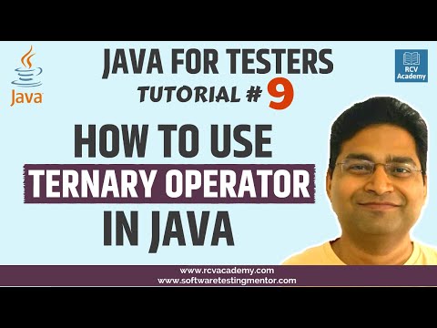 Java for Testers 9 What is Ternary Operator in Java