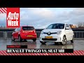 Renault Twingo Electric vs. Seat Mii Electric - AutoWeek dubbeltest - English subtitles