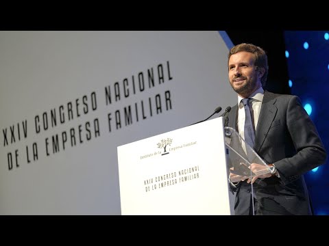 Pablo Casado interviene en el XXIV Congreso Nacional de la Empresa Familiar