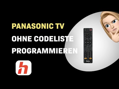 Hama 4in1 Fernbedienung ohne codeliste für Panasonic TV programmieren: So geht's!