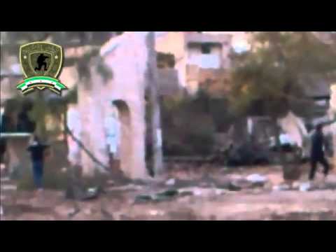 مشاركة كتيبة أحفاد سيدنا الحمزة التابعة للواء العدالة بتحرير حاجز الجد في بلدة يلدا في ريف دمشق