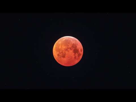 January 2019 lunar eclipse time lapse. Entire event from start to moonset. 4K resolution.