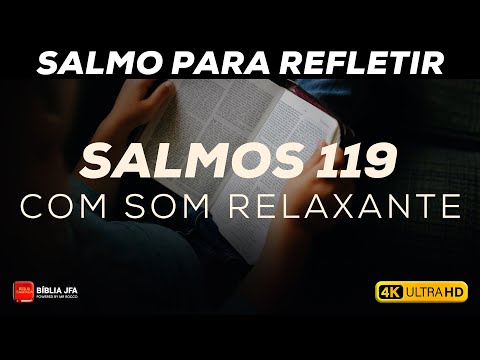 Salmo 119 ao som de chuva + Tela preta 🌧️ - Bíblia JFA Offline