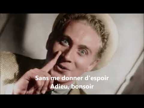 Charles Trenet - Vous qui passez sans me voir (paroles)