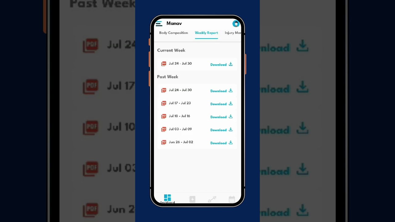 Download Weekly report from All Is Well app l Demo Video