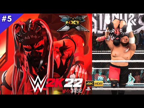 WWE 2K22 MyRise PS5 Walkthrough Gameplay Part 5 - Defending the NXT Championship (No Commentary)