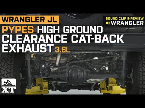Jeep Wrangler JL Pypes High Ground Clearance Cat-Back Exhaust (3.6L 4-Door) Sound Clip & Install