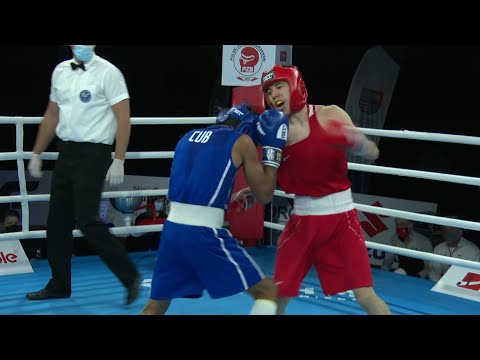 Kielce 2021 Session12A (M56kg) SABYR Yerbolat (KAZ) vs HORTA RODRIGUEZ DEL REY Saidel Ivan (CUB)