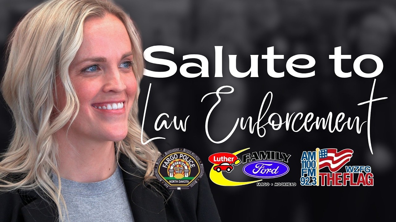 Investigator Heidi Witzel & Fargo PD, We salute you! #SaluteToLaw