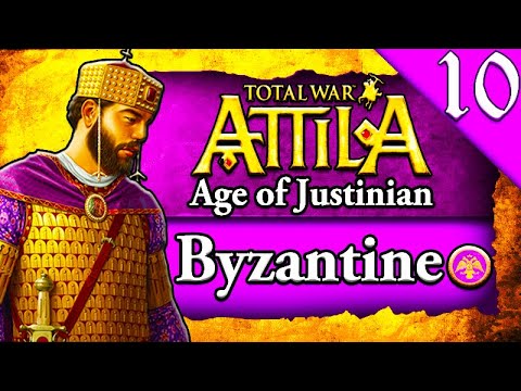 BURGUNDY UNDER SIEGE! Total War Attila: Age of Justinian 555 AD: Byzantine Campaign Gameplay #10