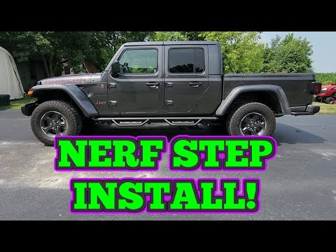 Installing Nerf Steps On The Jeep Gladiator!