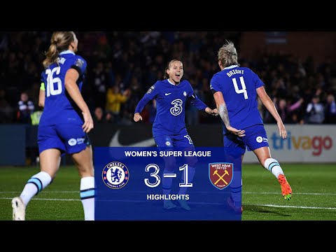 Chelsea Women 3-1 West Ham United FC Women | WSL Highlights