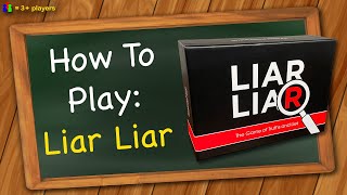 Liar Liar Party Card Game