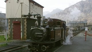 preview picture of video 'Half an Hour at (28) - Blaenau Ffestiniog Railway Station 29.3.2014 Merddin Emrys'